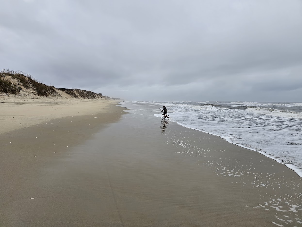 Carova beach in fall